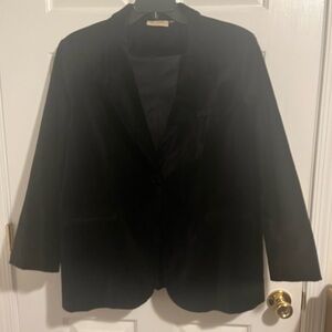 Black Velvet Spandex Suit